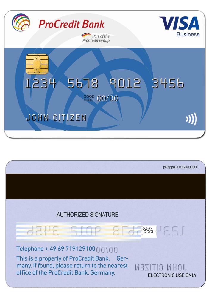 Germany ProCredit Bank Visa Business card